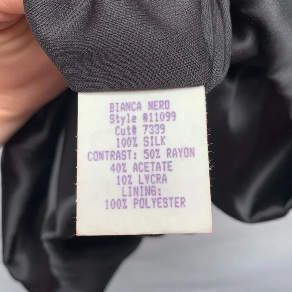 Maria Bianca Nero Size Small Black Silver Corset Beaded waist Cocktail dress Y2K - Picture 8 of 9